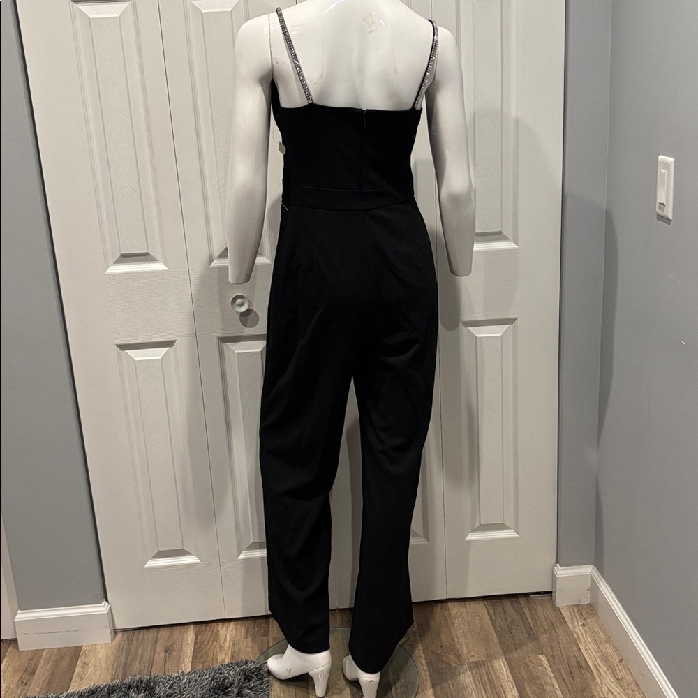 NWOT Eliza J rhinestone strap and bow detail jumpsuit - Picture 12 of 14